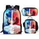 thumbnail image 3 of Mochila Sonic + paquete de almuerzo + bolso de pluma Mochila Bolsas Niños Escuela secundaria primaria Estudiantes Backpa, 3 of 4