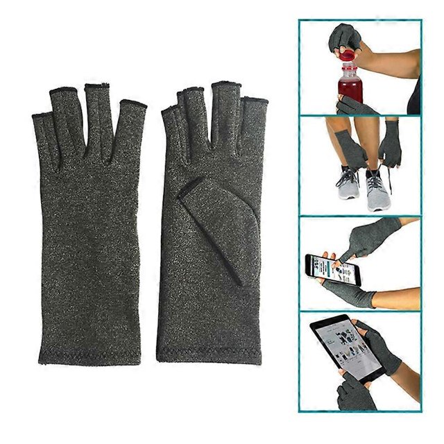 Half Finger Cycling Gloves Arthritis Pressure Health Gloves High Elastic Breathable Anti-edema