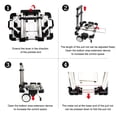 thumbnail image 4 of RULLINE Folding Hand Truck, Compact, Mini Lightweight for Travel/Auto/Moving/Office Use,12in.Hx9in.W Fits Most Backpacks- 55lbs Lightweight Hand Truck With Black Bag, 4 of 7