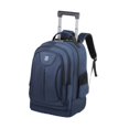 thumbnail image 2 of Runquan Rolling Backpack Large Laptop Backpack with Wheels for College Business Work Dark Blue, 2 of 8