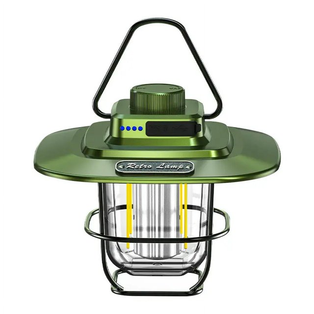 Luz de camping LED, linterna de camping recargable por USB, linterna de camping multifuncional, banco de energía magnético colgante impermeable portátil para senderismo, pesca nocturna al ai
