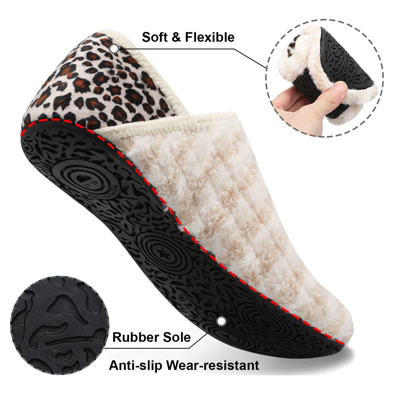 Barerun Fuzzy House Slippers Unisex photo 3