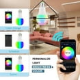 thumbnail image 2 of Smart Light Bulb  Wifi Light Bulb Color Changing LED Bluetooth Light Bulbs APP Remote Controlled Home Lamp Compatible with Alexa Google Home Assistant, 2 of 10