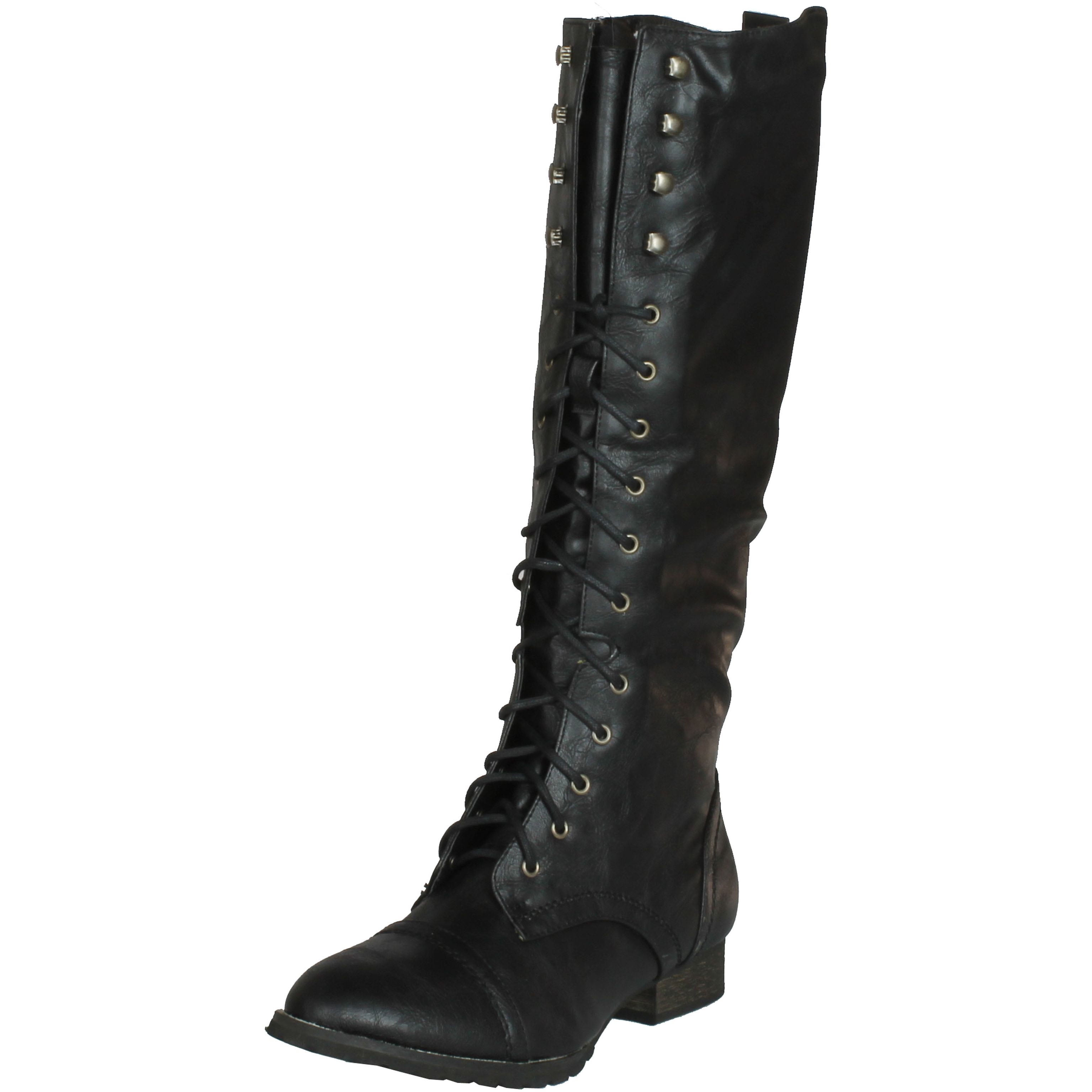 Breckelles Women Outlaw-13 boots, Black., 6.5 - Walmart.com