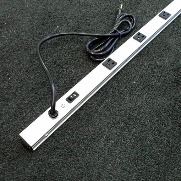 1586H10A1 - POWER BAR 10 O/LET 6FT CORD 60IN STRIP METAL