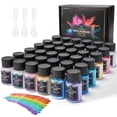 thumbnail image 1 of Set de polvo de mica Smalltongue, 36 colores, botellas de 10 g para resina, 1 of 8