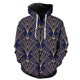 thumbnail image 1 of Sudadera con capucha y cremallera de manga larga con estampado abstracto para hombre, estilo casual, con estampado 3D, estilo hip hop, estilo Harajuku, divertida, 1 of 6