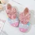 thumbnail image 3 of Girls Glitter Bowknot Ballet Mary Jane Flat School Dance Party Casual Dress Shoes, 3 of 7