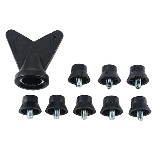 12 Piezas Clavos para Zapatos de Fútbol M5 Tacos de 13 mm Clavos para Zapatos de Pista de Césped para Competencia Deportiva en Interiores y Exteriores