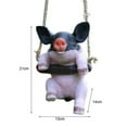 thumbnail image 3 of Cheers.US Pig Statues Outdoor,Hanging Pig Home and Gardening Decoration,Large Pig Garden Figurines,Pig Decor Outside,Charmingly Naive Pig Statues Home Decoration, 3 of 4