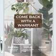 thumbnail image 2 of Funny Welcome Sign for Front Door Porch, Home Office Welcome Hello Sign Decor for Wall Decorations, Housewarming Gifts for New House Home Women Men, Come Back with a Warrant, 2 of 10
