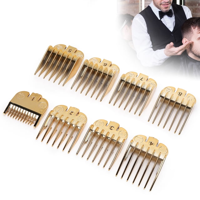 Peine De Límite Para Cortapelos, Peine Guía Para Cortapelos, Peine Guía Para Cortapelos, 8 Piezas De Barbería Para Salón De Uso Profesional En El Hogar