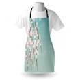 thumbnail image 4 of Weeping Flower Apron, Freshly Blooming Cherry Blossom Branches Buds, Unisex Kitchen Bib with Adjustable Neck for Cooking Gardening, Adult Size, Mint Pale Pink and Taupe, by Ambesonne, 4 of 4