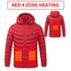 thumbnail image 1 of Chaqueta calefactora eléctrica USB para hombre, ropa térmica, algodón, Aire libre, Zona 9, Zona 11, Invierno, 1 of 4