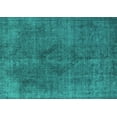 thumbnail image 1 of Ahgly Company Indoor Rectangle Oriental Turquoise Blue Industrial Area Rugs, 2' x 5', 1 of 4