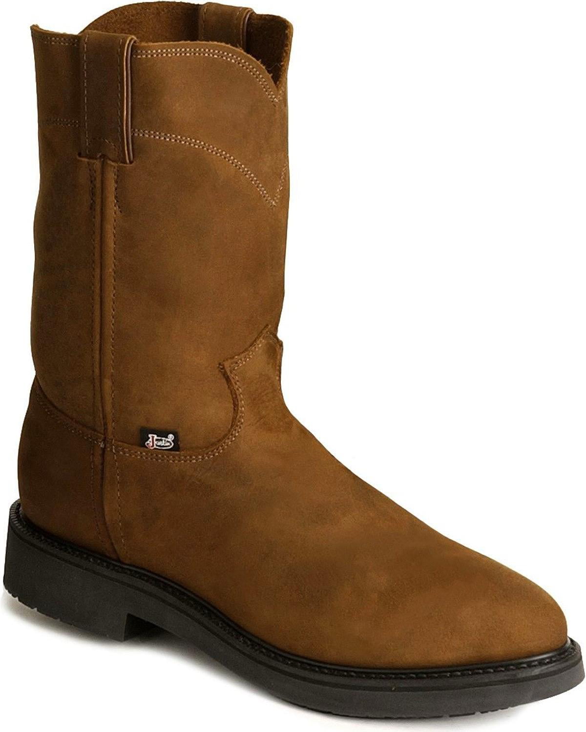 justin double comfort work boots