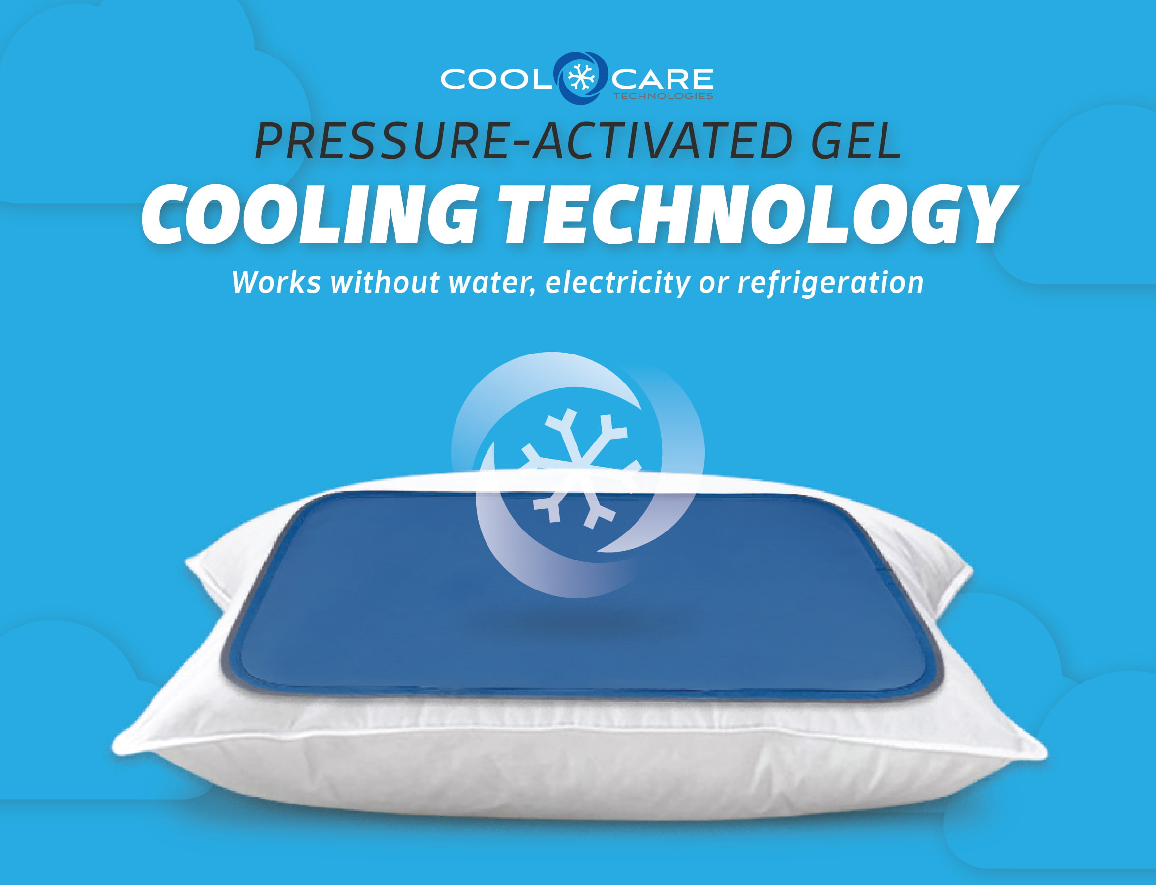 Cool Care Technologies Pillow Cooling Pad - Pressure Activated