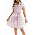 thumbnail image 2 of Oktoberfest Outfits for Women Dirndl Dress for German Traditional Bavarian Costume Pink XXXL, 2 of 8