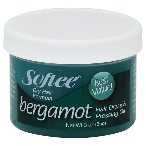 Softee Bergamot Hair Dress & Pressing Oil, 3 oz
