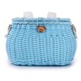 thumbnail image 2 of Cesta de coche de estilo ratán con tapa, bolso tejido a mano, mochila cruzada, bolso para niños, cesta delantera de bicicleta, almacenamiento, 2 of 5
