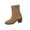 Khaki, variant on Boots for Women Fall Winter Suede Chunky Heel Pointy Toe Thick Soled Short Boots Fashion Casual Cozy Versatile Snow Boots