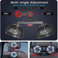 thumbnail image 5 of HEEYCEM Car Fan, 3-Speed, Ultra-Quiet, 5V Powerful Electric Air Circulation Fan for SUV, Truck, Sedan, 5 of 9