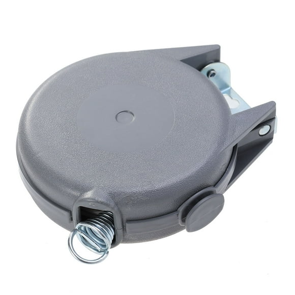 EeaseMX Tendedero retráctil de 12 m, resistente, portátil, con cuerda de PVC ajustable (gris)