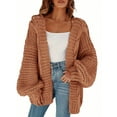 thumbnail image 3 of Womens Open Front Chunky Cardigan Cable Knit Oversized Cardigan Sweaters, 3 of 5