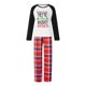 thumbnail image 2 of Conjunto de pijama navideño familiar a juego Fiomva, pijama navideño con estampado de renos a cuadros, ropa de dormir para mujeres, hombres y niños, 2 of 8