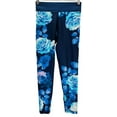 thumbnail image 4 of Adidas Women Workout Mid-Rise Long Tights-Mineral Blue Print Europe Pant, Small, 4 of 9