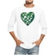 thumbnail image 1 of Camisetas de Navidad para Hombres Impresión de la Moda Cuello Redondo Blusas de Manga 3/4 de Ocio, Camisetas de Lino Casual para Hombres para Uso Diario Al Aire Libre, 1 of 4