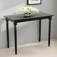 thumbnail image 4 of Contemporary Home Living Rectangular Bar Table with Spindle Legs - 48"- Black, 4 of 7