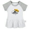 thumbnail image 1 of No Habla Funny Dresses For Baby, Newborn Babies Skirts, Infant Princess Dress, 0-24M Kids Graphic Clothes (Gray Raglan Dresses, 18-24 Months), 1 of 4