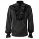 thumbnail image 1 of Disfraz victoriano Medieval Vintage para hombre, camisa de terciopelo con volantes, blusa Steampunk, vestido de vampiro para fiesta de Halloween, 1 of 4