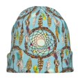 thumbnail image 7 of Naloa Boho Dreamcatcher 1 Soft Beanie Hat, Knit Beanie Daily Beanie in Fine Knit for Women Men Winter Travel, Outdoor, 7 of 7