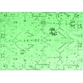 thumbnail image 1 of Ahgly Company Indoor Rectangle Solid Emerald Green Modern Area Rugs, 6' x 9', 1 of 4