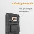 thumbnail image 3 of Galaxy S6 Edge Case, Dual Layers [Combo Holster] Case And Built-In Kickstand Bundled with Circlemalls Stylus Pen (Black), 3 of 6