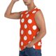 thumbnail image 3 of Fotbe Orange And White Polka Dot1 Men's Camiseta sin Mangas Estampada para Hombres, Playera Casual para Gimnasio, Entrenamiento, Playa-Small, 3 of 7