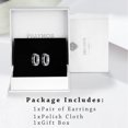 thumbnail image 6 of TANGPOET Mens Earrings 925 Sterling Silver Black Small Huggie Hoop Earrings for Women Men Hypoallergenic Hoops Earring for Sensitive Ears, 6 of 6