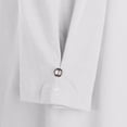 thumbnail image 7 of gakvbuo Clearance Items All 2022!Fall Clothes For Women 2022 Trendy Business Casual Plus Size Tops For WomenWomens Casual V-Neck 3/4 Sleeve Solid Waist T-Shirt Blouse Tops, 7 of 7