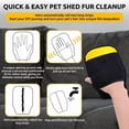 thumbnail image 4 of 2 guantes de depilación para mascotas, guantes para quitar el pelo de perros y gatos con agujero para el pulgar para un mejor ajuste, herramienta reutilizable de depilación para mascotas, 4 of 7