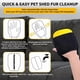 thumbnail image 4 of 2 guantes de depilación para mascotas, guantes para quitar el pelo de perros y gatos con agujero para el pulgar para un mejor ajuste, herramienta reutilizable de depilación para mascotas, 4 of 7