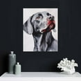 thumbnail image 4 of Nawypu  Black Labrador Dog Pet Animal Watercolor Painting Canvas Wall Art, 16x20 inch, Multi-Color, 4 of 4