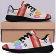 thumbnail image 3 of Hello Summer Ice Cream Watermelon Shoes Sneakers for Women Men Black Size 5, 3 of 7