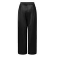 thumbnail image 5 of Pantalons pour Femmes Palazzo Été Imprimé Raccourci Lin Confortable Pantalons Amples avec Poches Grande Taille Pantalons Taille Haute pour Femmes Couleur Unie Pantalons Amples Confortables Pantalons de Maternité pour Femmes Robe Décontractée, 5 of 5