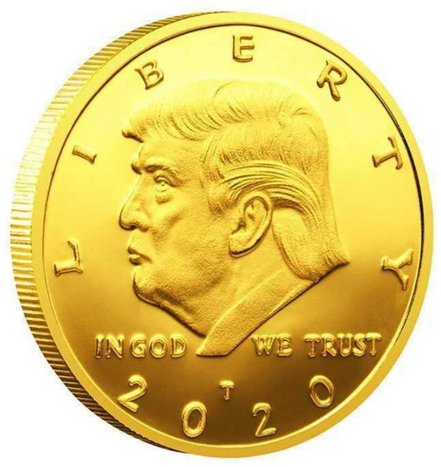 2018 PRESIDENT DONALD TRUMP 24k GOLD PLATED EAGLE COMMEMORATIVE COIN ~ A MUST 