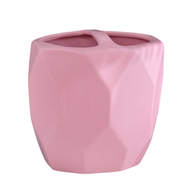 Portacepillos de dientes mate para encimera de baño, organizador de cepillos de dientes eléctricos y pasta de dientes, portavasos de cerámica para cepillos de dientes, soporte para bolígrafos para