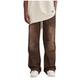 thumbnail image 1 of toraway Mens Harem Pants Japanese Men's Wash Monkey Gradient Drawstring Leg Woven Logging Overalls L, 1 of 4