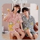 thumbnail image 2 of [Osee] Gran Tamaño 100kgs Cárdigan Pareja De Dibujos Animados De Seda De Hielo Pijamas Ropa De Hogar Verano Hombres Y Mujeres Pantalones Cortos Finos De Manga Corta Conjunto De Dos Piezas De Solapa Os, 2 of 4