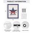 thumbnail image 2 of 4th of July RV Awning Sun Shade Screen 9'X7' Stars USA Flag Mesh Sunscreen Patriotic Red White and Blue Awning Shade Screen with Zipper UV Blocker Completed Kits for RV Motorhome Camper, 2 of 7